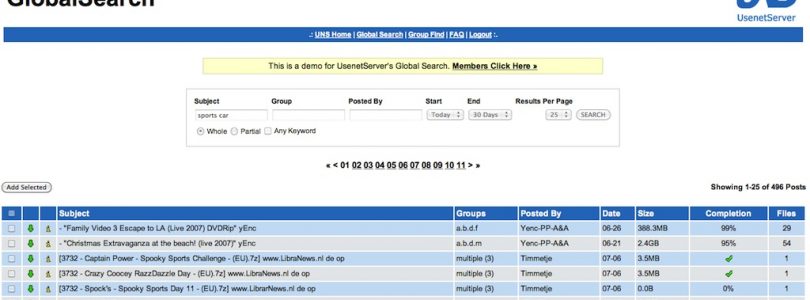 Usenet Global Search